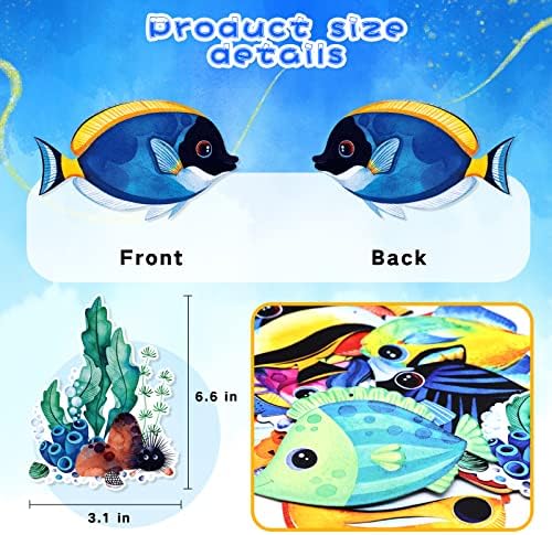 Tropical Fish Foil Streamer Banner Decor 30 Pack