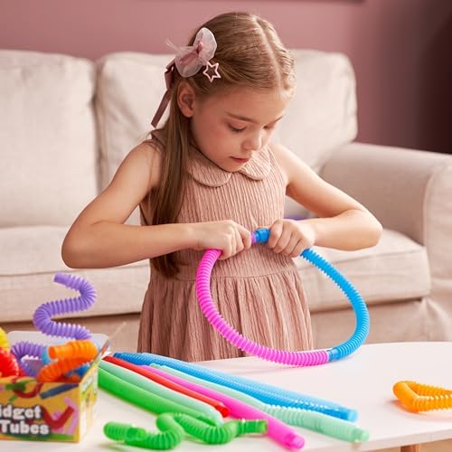 JOYIN 18 Pack Pop Tubes Sensory Toys for Kids