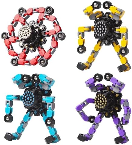 Transformable Fidget Spinners 4 Pcs Stress Relief Toy