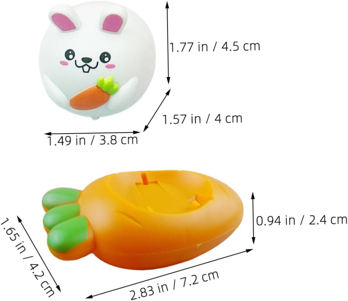 PENIKOKO Easter Mini Pull Back Cars with Rabbit and Carrot Design