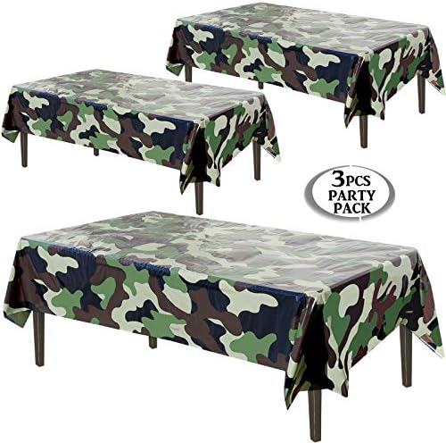 AnapoliZ Army Camouflage Table Cover 3 Pcs Pack