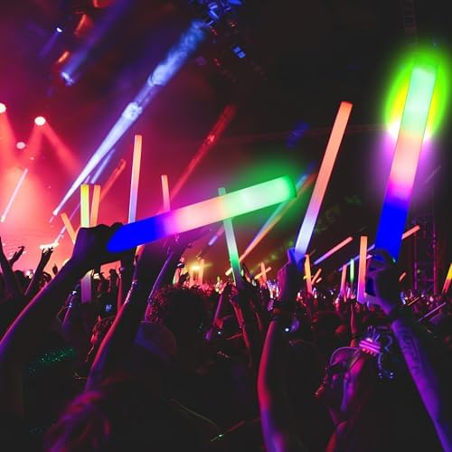 Pelreame 204 Pcs LED Foam Glow Sticks Party Supplies