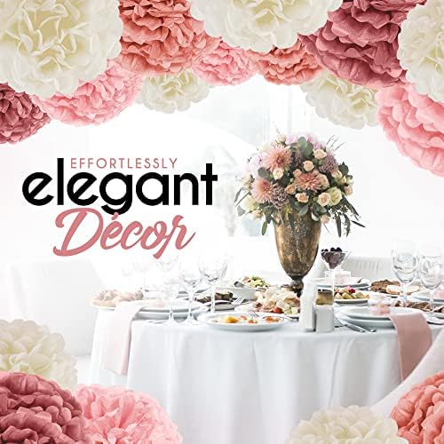EpiqueOne 20 Piece Tissue Paper Pom Poms