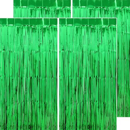 Green Streamers Party Decorations 4 Pack 32 x 82 FT