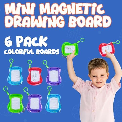Bedwina Mini Magnetic Drawing Board Set - Pack of 6