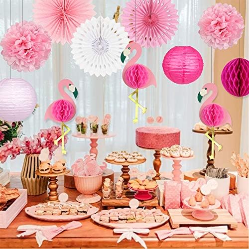 Zilue Tropical Party Decorations Pink Flamingo Supplies