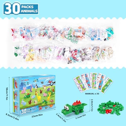 30 Packs Animal Party Favors for Kids
