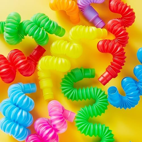 JOYIN 18 Pack Pop Tubes Sensory Toys for Kids