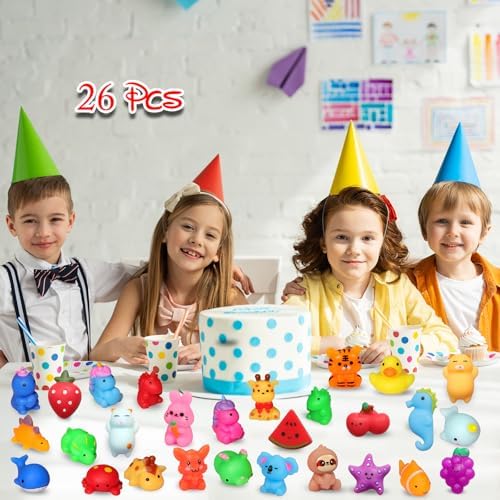 Nobasco 26 Pack Squishie Mochi Toys - Kawaii Cat Stress Relievers