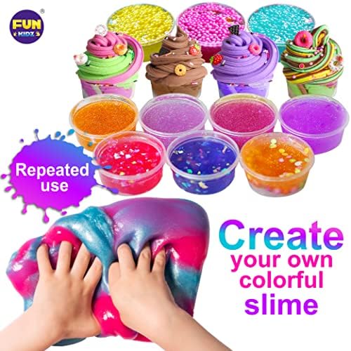 FunKidz 33 Cups Jumbo Slime Kit for Kids