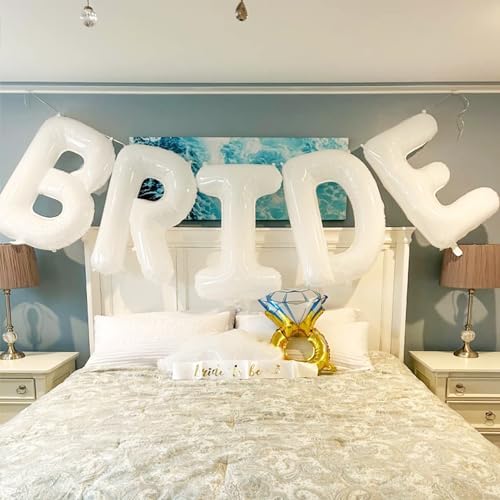 40 Inch White Bride Balloons for Party Decor