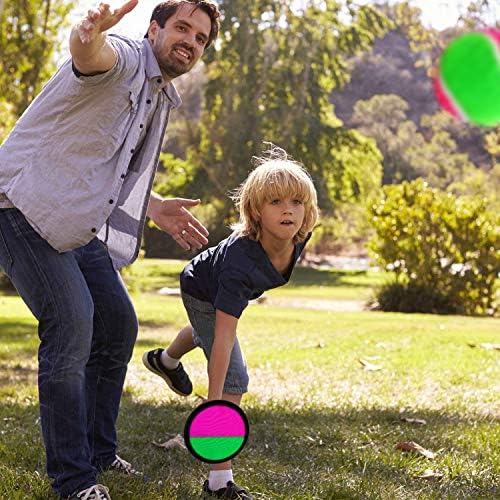 Aneco Toss and Catch Paddle Game Set with Storage Bag