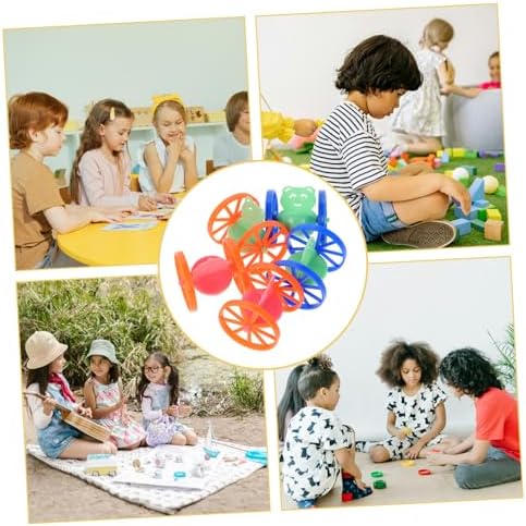 SUPVOX 50PCS Mini Wheeled Tumbler Toy Set for Adults and Kids