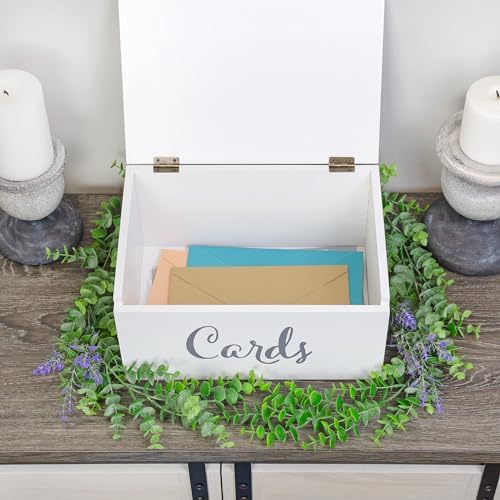 Darware Wooden Wedding Card Box for Reception White