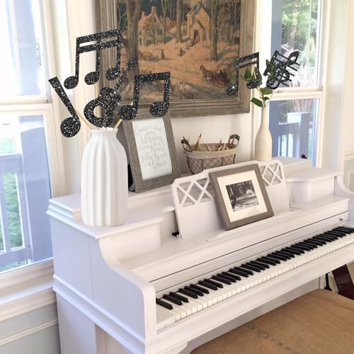 Music Notes Centerpiece Sticks 12PCS Musical Party Decorations