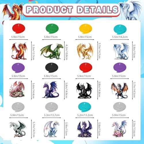 Dragon Birthday Party Decorations 12pcs Hanging Swirls