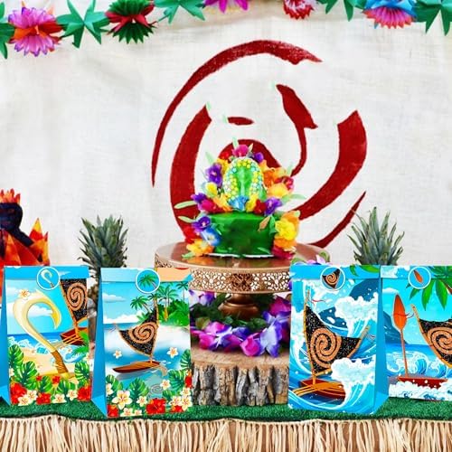 JeVenis Moana Party Favor Bags for Birthday Events
