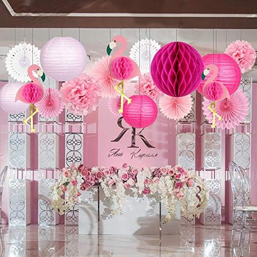 Zilue Tropical Party Decorations Pink Flamingo Supplies