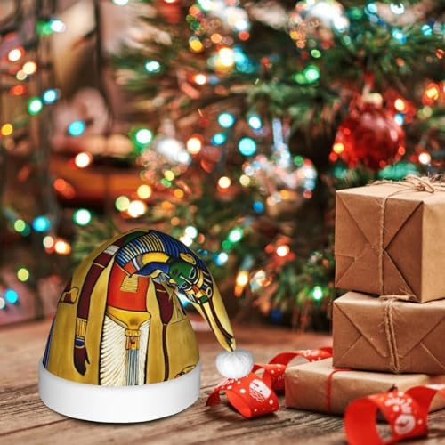 Ancient Egypt Tribe Print Christmas Santa Hat Plush