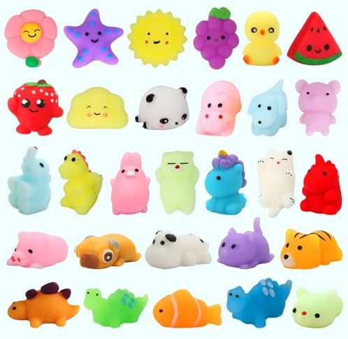 30 Pack Squishy Toys for Kids Stress Relief