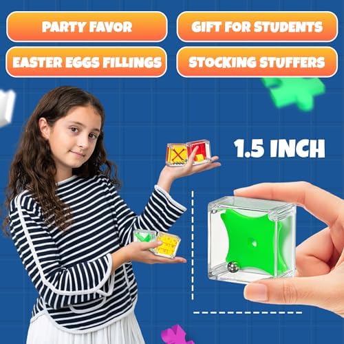 Bedwina Mini Cube Puzzle Box Set - 24 pcs Balance IQ Toy