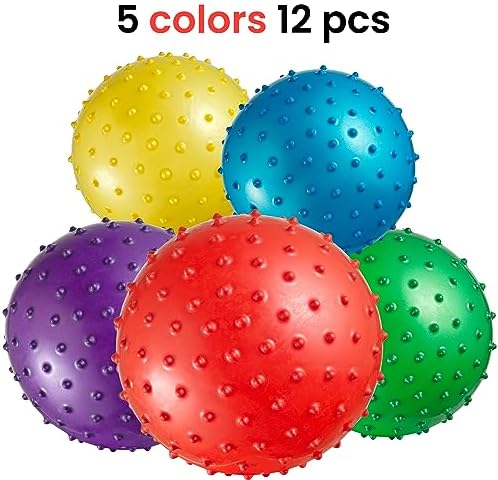 Bedwina Mini Knobby Balls Pack of 12 5 Inch Sensory Balls