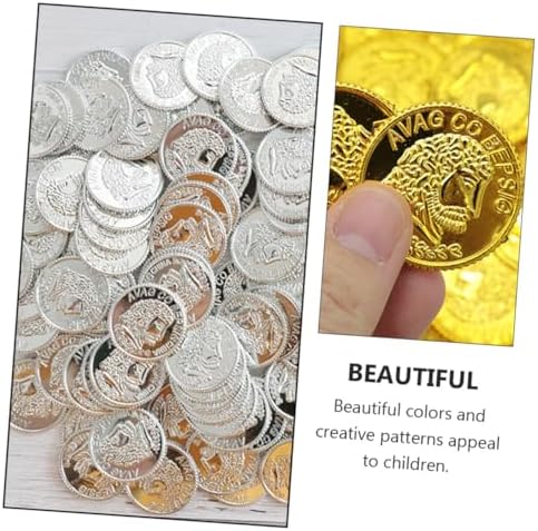 Abaodam Assorted Plastic Pirate Coins for Parties