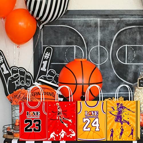 16 Piece Basketball T-Shirt Goodie Bags with Handles