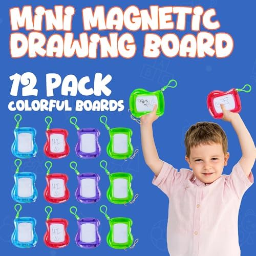 Bedwina Mini Magnetic Drawing Board Set - Pack of 12