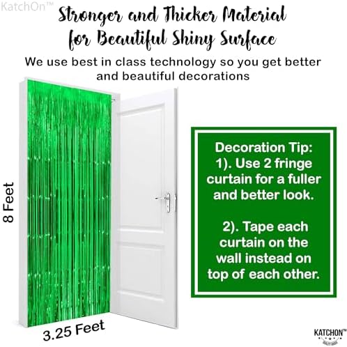 KatchOn Green Streamers 32x8 Ft Pack of 2