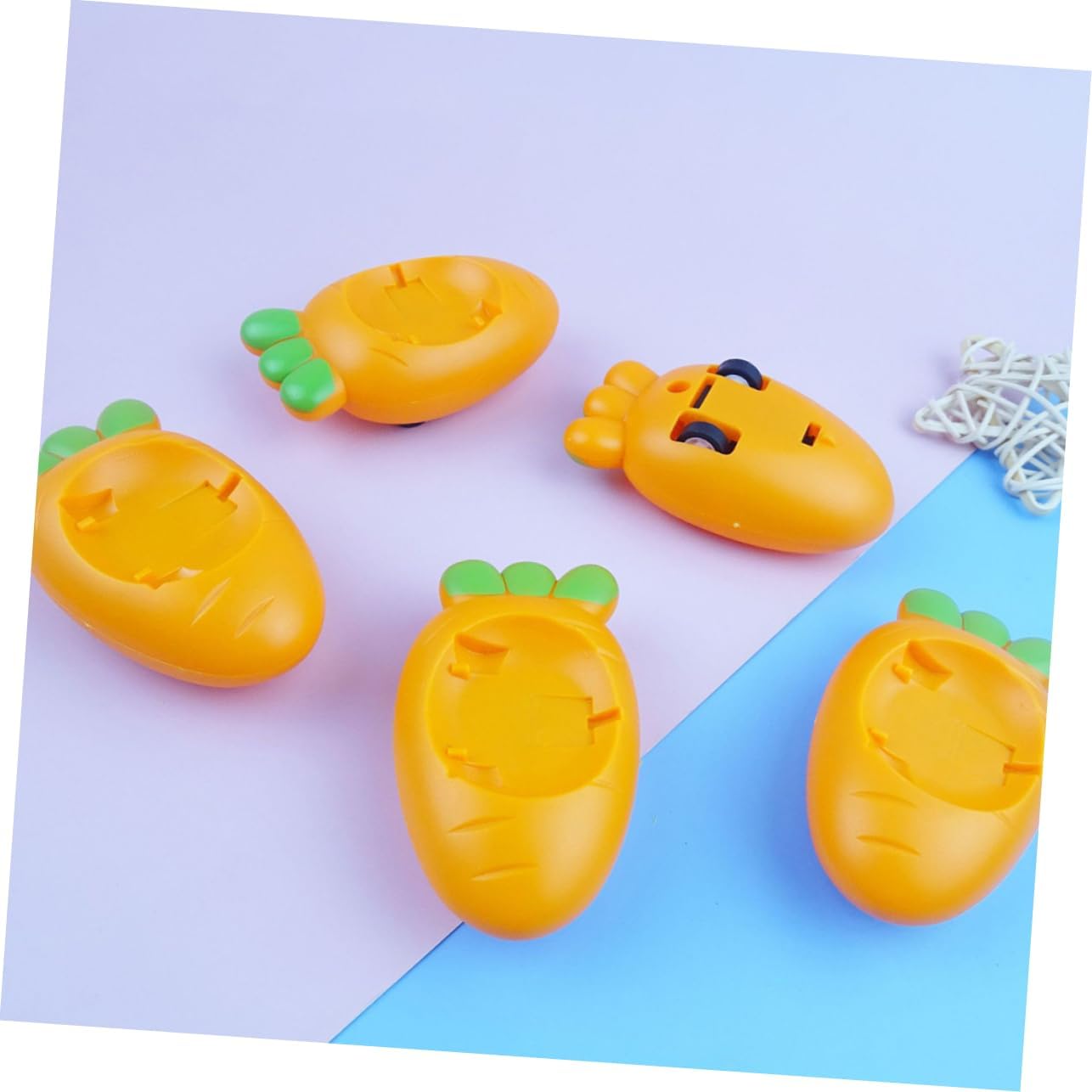 VOSAREA Mini Bunny Carrot Pull Back Toy Car