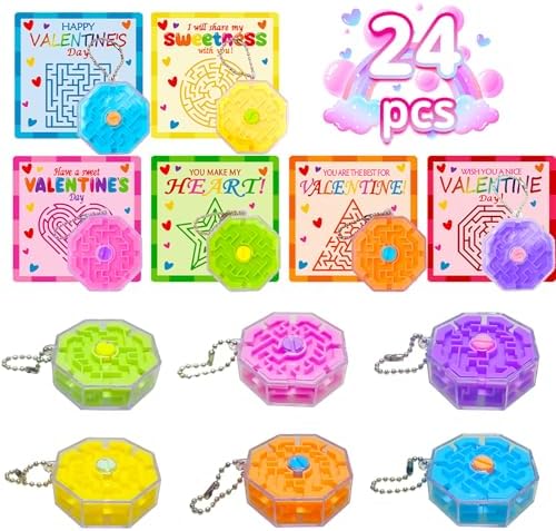 24 Pack Mini Maze Puzzles for Kids