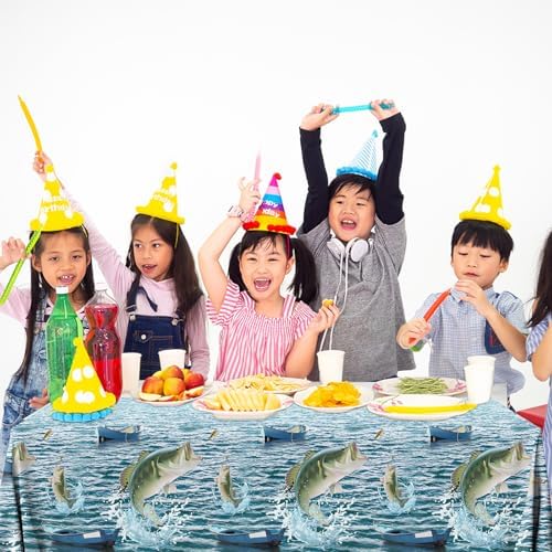 Juweked 2Pcs Fishing Table Cloth for Party Decorations