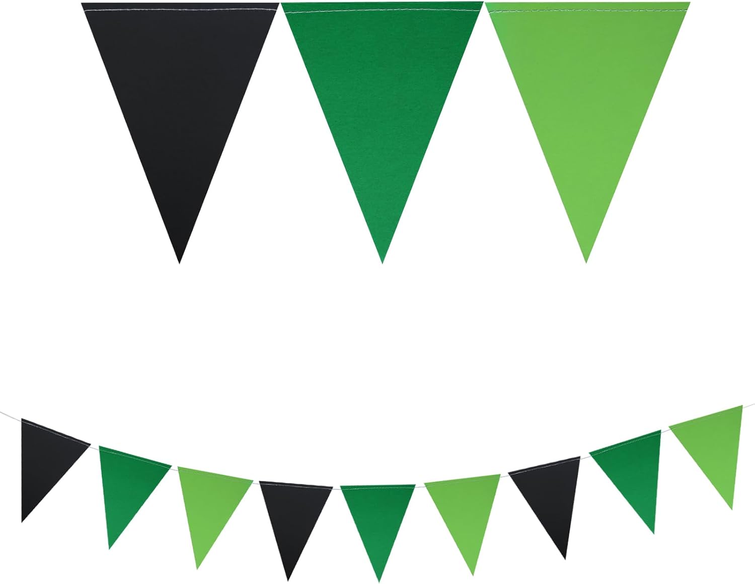 Mefuny 3 Pack Black Green Party Decorations
