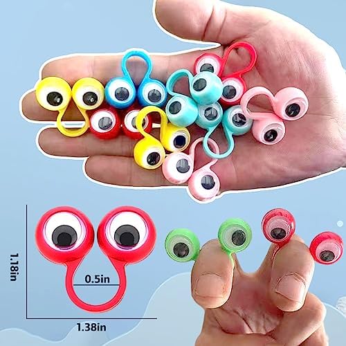 100 PCS Eye Finger Puppets Toy Set for Kids