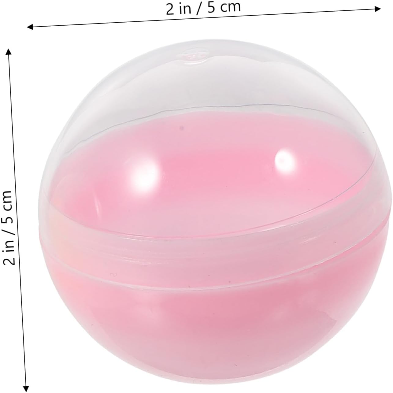 VICASKY 50pcs Reusable Fillable Balls for Playpits and Showcases