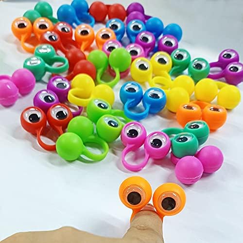 Eye Finger Puppets with Wiggly Eyeballs 32 Pieces Pack