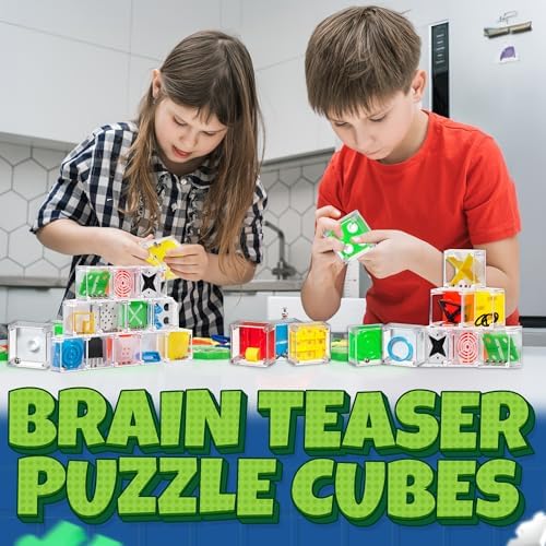 Bedwina Mini Cube Puzzle Box Set - 24 pcs Balance IQ Toy