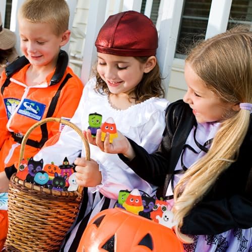 ArtCreativity Halloween Rubber Characters Pack of 10