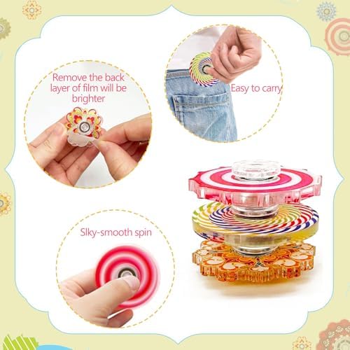 40 Pack Mini Fidget Spinners for Kids Teens Adults
