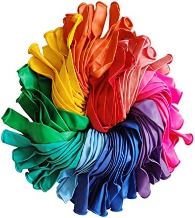 Runch 100pcs 12inch Multicolor Latex Balloons