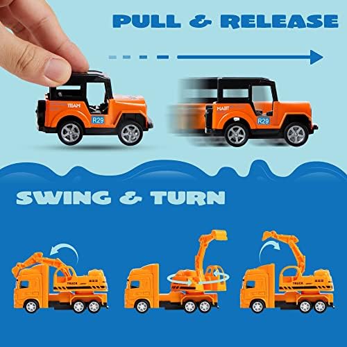 JOYIN 20PCS Die Cast Pull Back Cars Toy Set