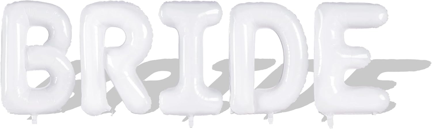 40 Inch White Bride Balloons for Party Decor
