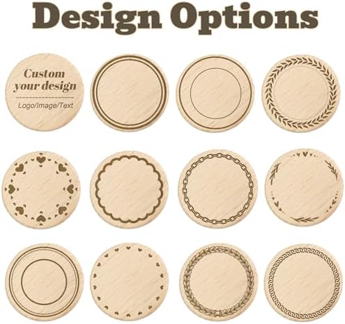 Custom Wooden Drink Tokens with Logo Engraving