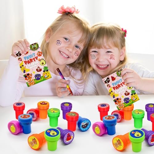 Cinrobiye 24 Pcs Summer Fruit Party Stampers