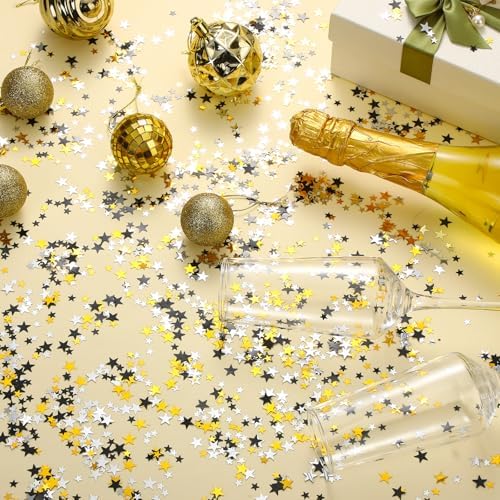 Hestya Star Confetti Glitter for Party Decorations