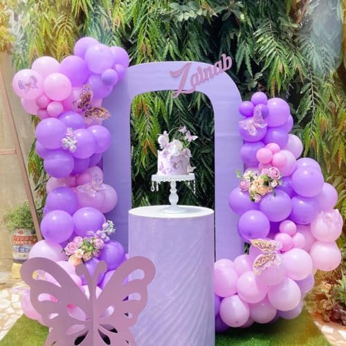 Pink and Purple Party Balloons 50Pcs 12 Inch