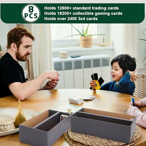 Yahenda 8 Pack Trading Card Storage Boxes