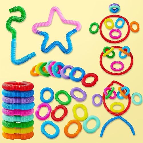 JOYIN 18 Pack Pop Tubes Sensory Toys for Kids