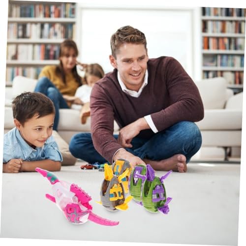 6Pcs Dinosaur Deformation Egg Fun Transforming Models for Educational Play